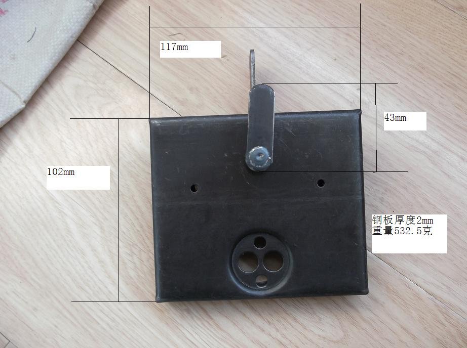 Double-hole lock box, plain holes – Lock boxes