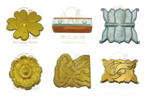 Stamped rosettes and panels – Stamped ornament