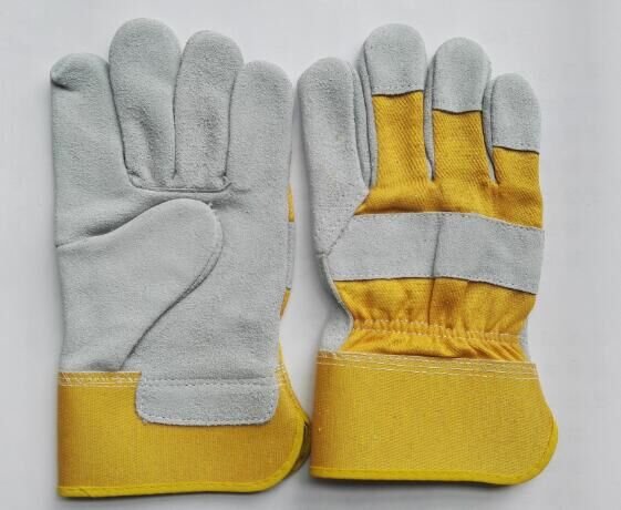 Leather palm work gloves, safety cuff – Welding gloves