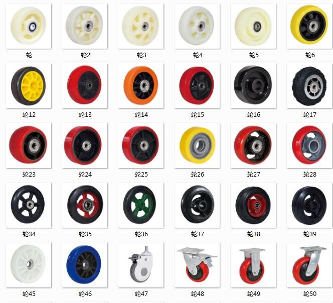 Caster wheels, assorted designs – Buffer casters