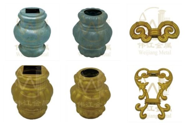 Stamped collars and scroll ornaments – Stamped ornament