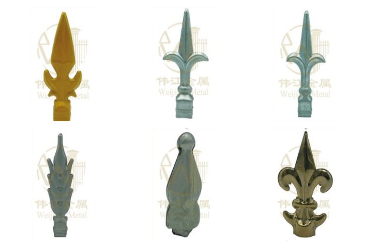 Stamped spear points – Stamped ornament