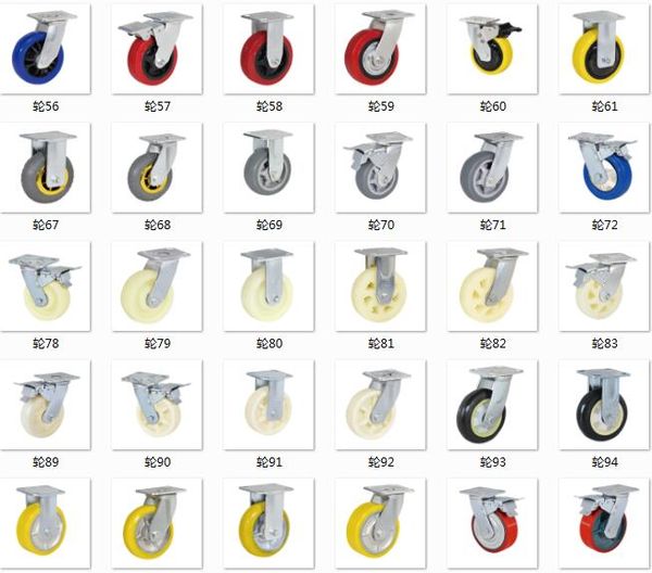 Plate casters, assorted designs – Buffer casters