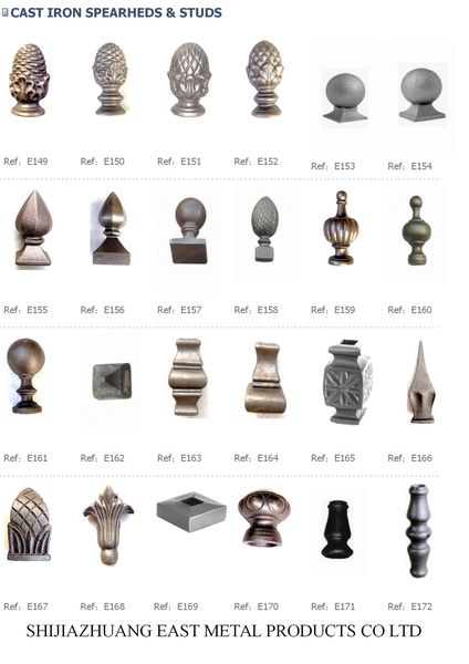 Cast iron finials, assorted designs – Cast iron ornament