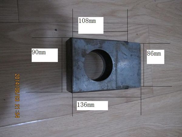 Rectangular lock box, single plain hole – Lock boxes