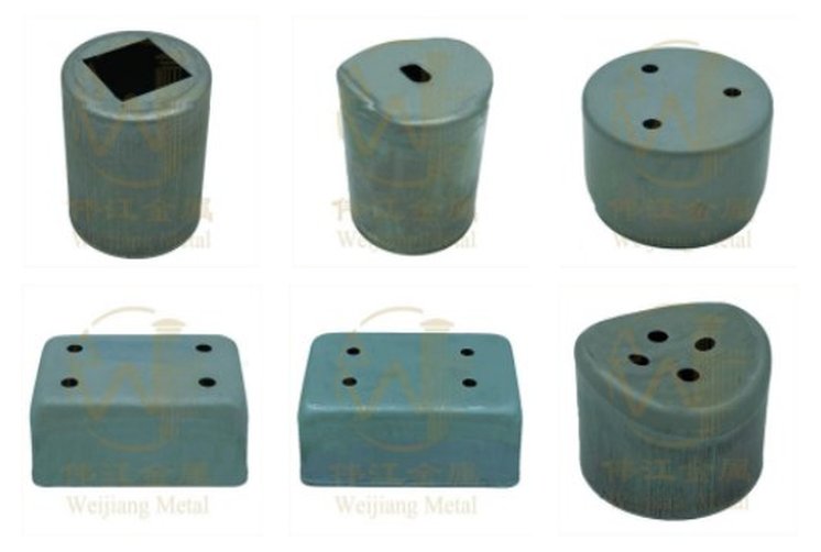 Drilled post caps and mounts – Post caps