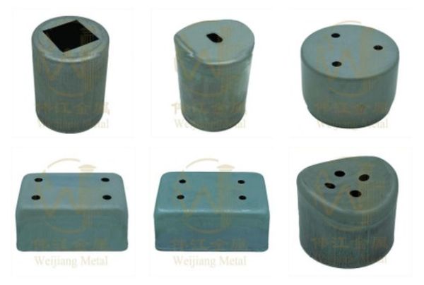 Drilled post caps and mounts – Post caps