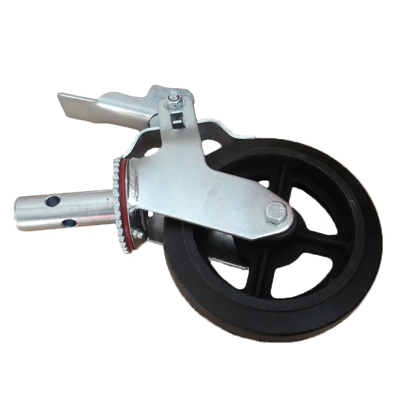 Scaffold caster with brake – Industrial casters