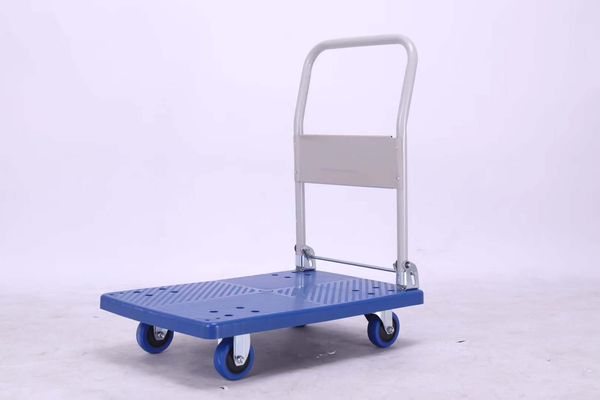 Blue folding platform trolley – Trolleys