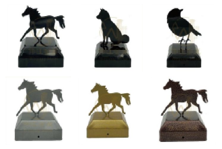 Post caps with figure toppers – Post caps