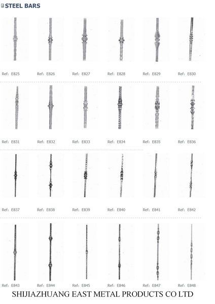 Forged steel balusters, assorted designs – Forged steel ornament