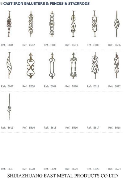 Cast iron balusters, assorted designs – Cast iron ornament