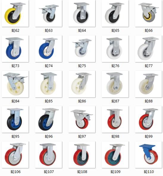 Plate casters, assorted designs – Buffer casters