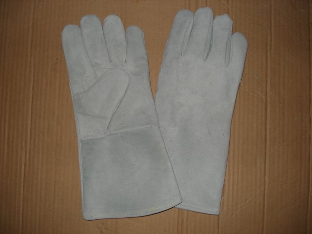 Grey leather welding gloves – Welding gloves