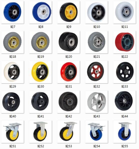 Caster wheels, assorted designs – Buffer casters