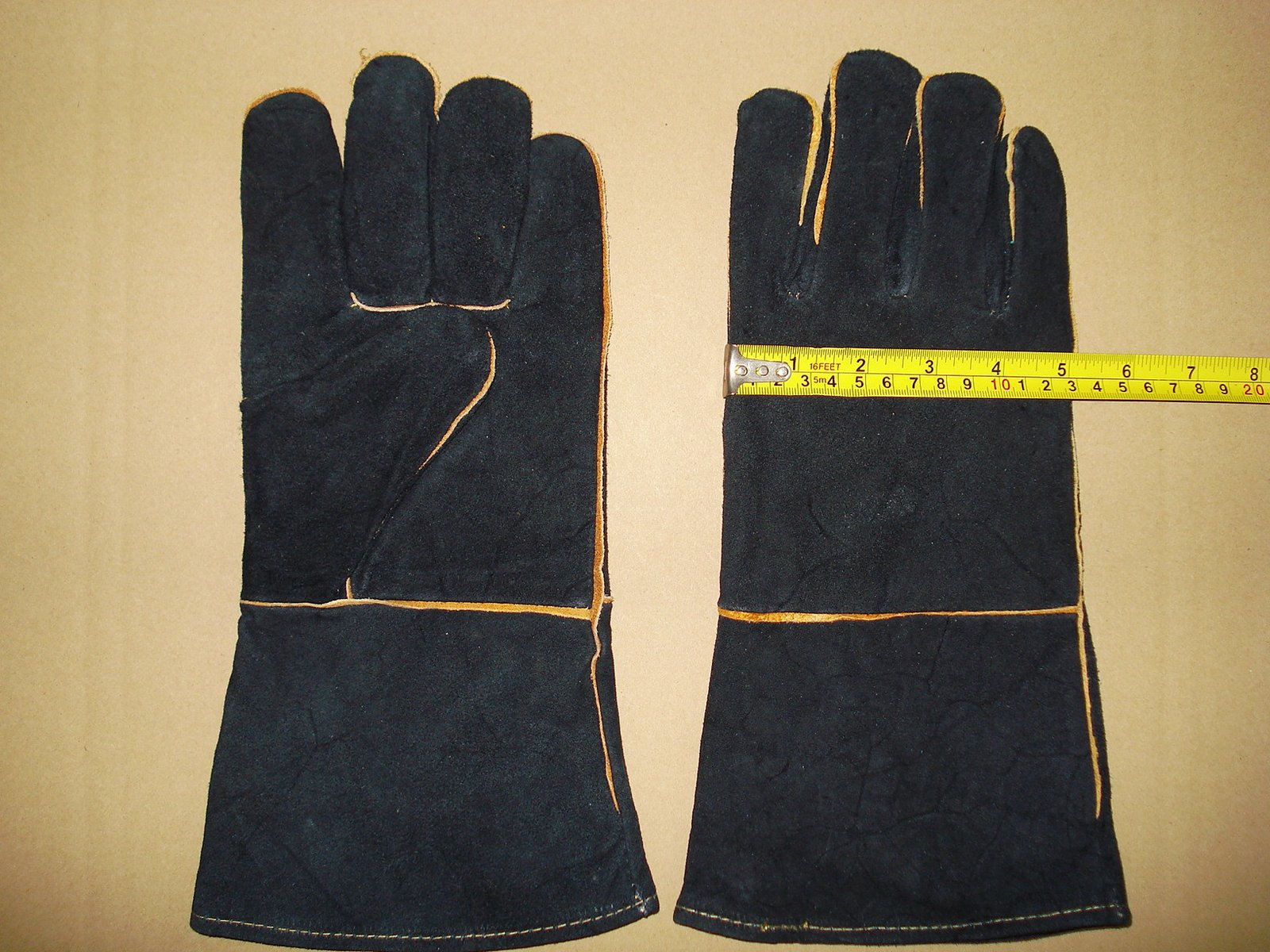 Black leather welding gloves – Welding gloves